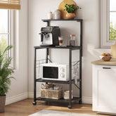 Bipartite Oven Spice Cutlery Storage Organizer Kitchen Bakers Rack